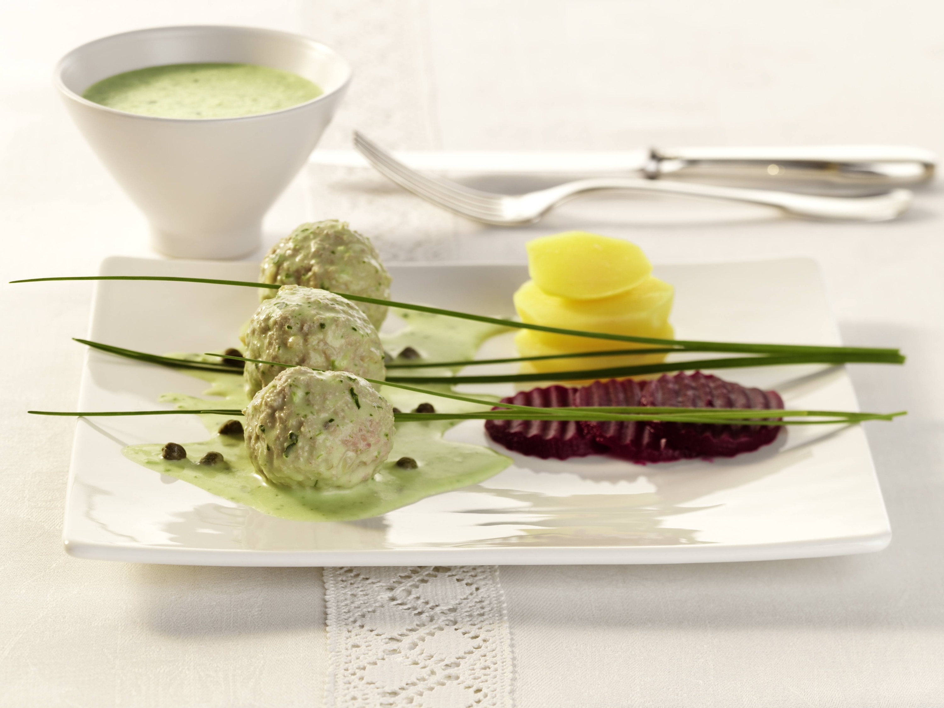 Mondamin - Königsberger Klopse in Wasabi-Kapern-Sauce 45 Minuten  recipe