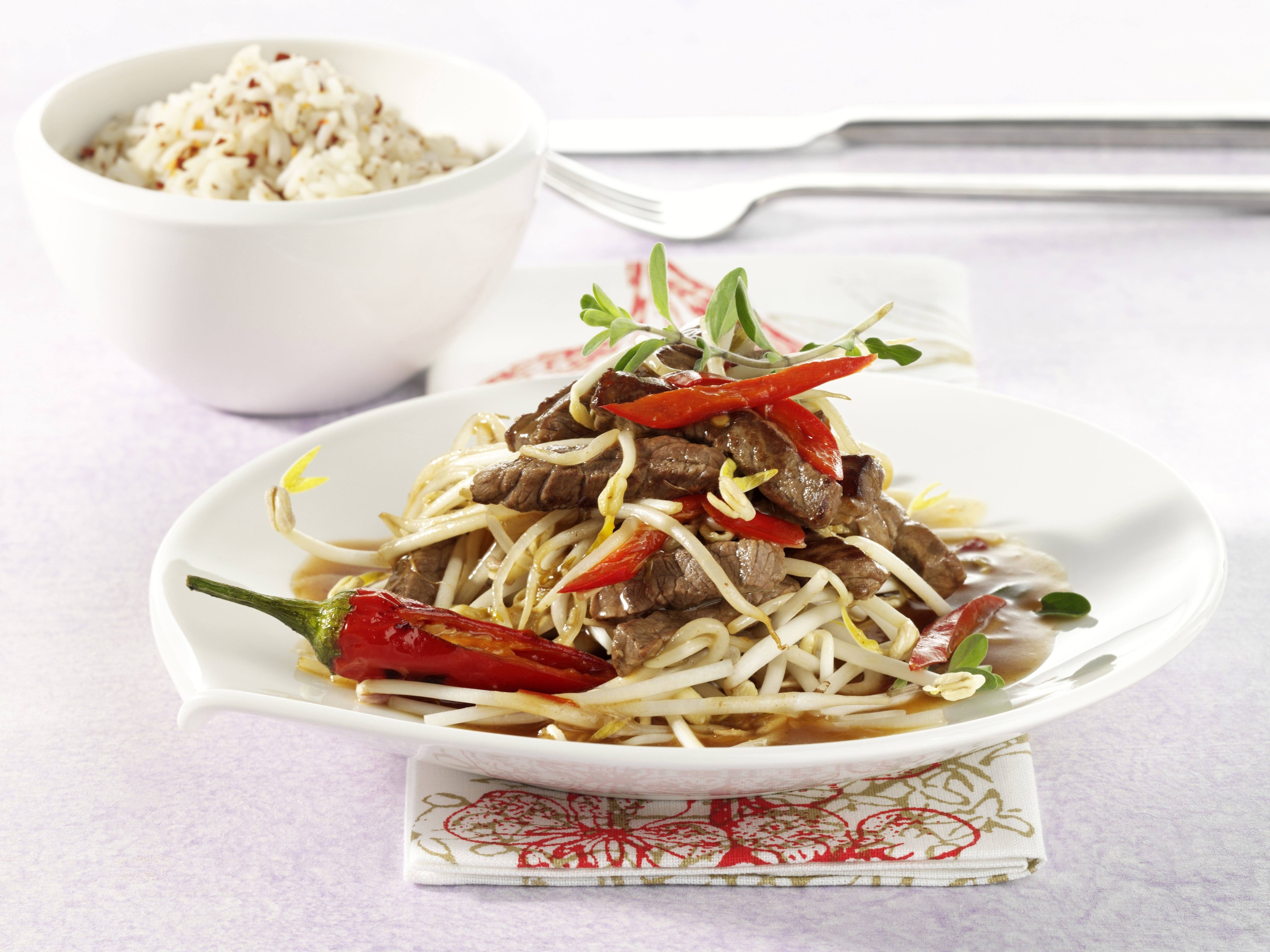 Mondamin - Rindergeschnetzeltes mit Paprika