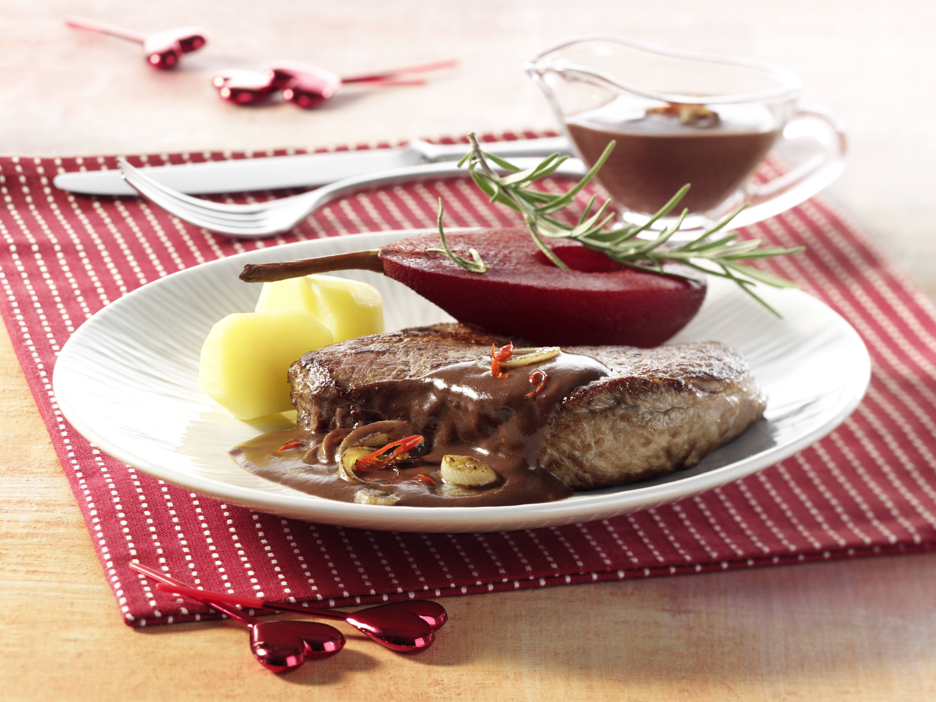 Mondamin - Rumpsteak mit Chili-Schokoladen-Sauce 30 Minuten  recipe