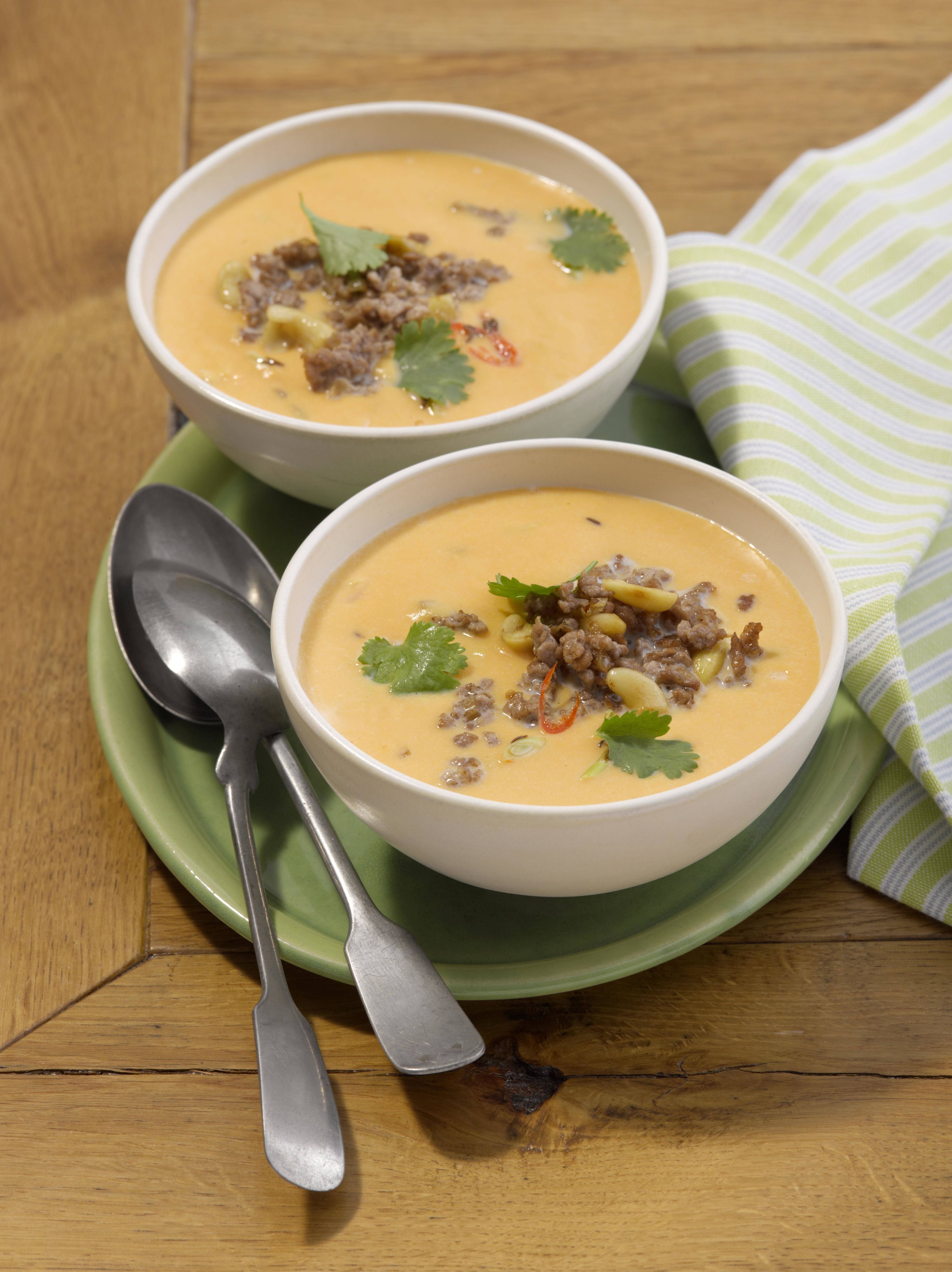 Mondamin - Süßkartoffel-Hack-Suppe