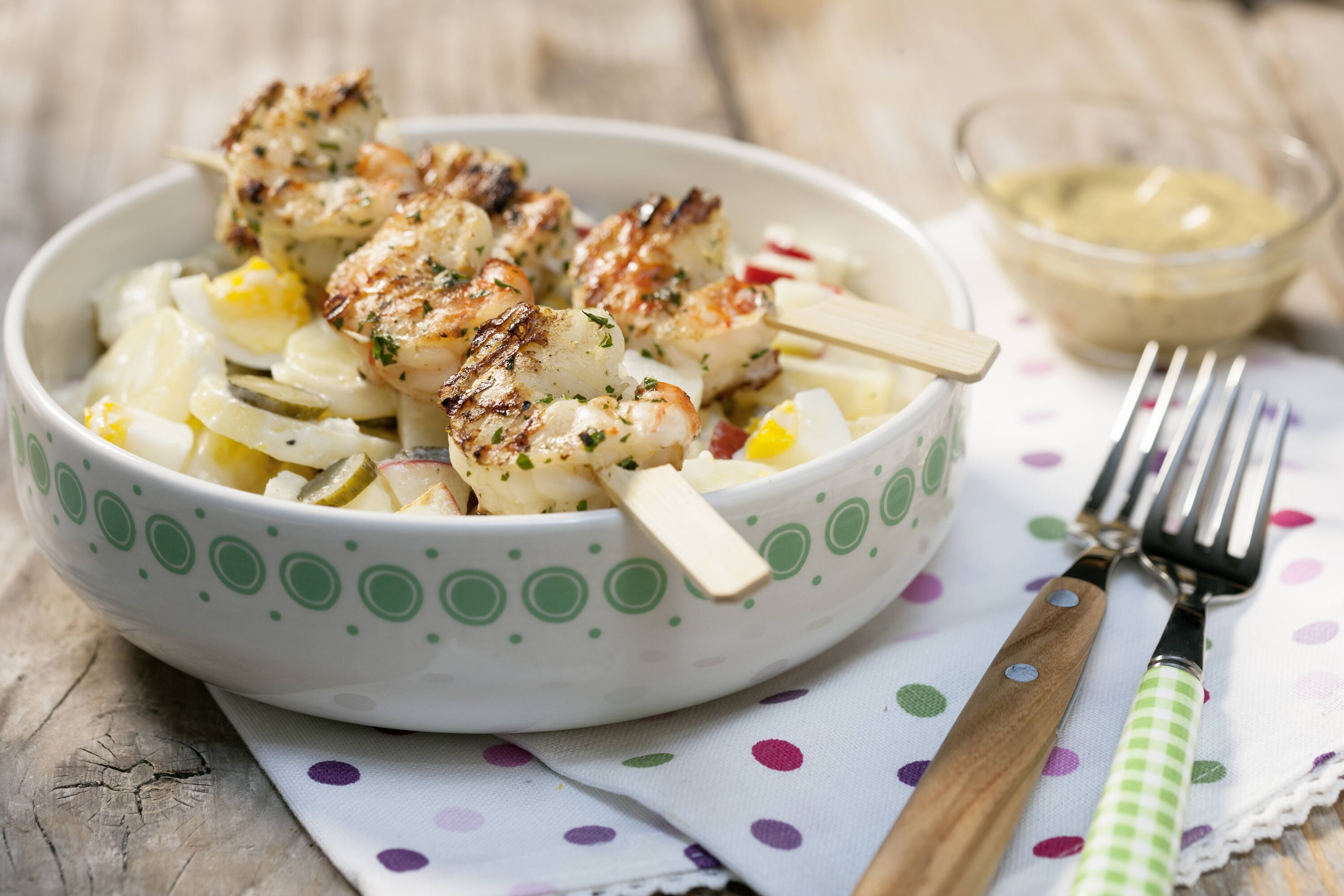 Chirat - Salade de pommes de terre aux crevettes 50 Minuten  recipe