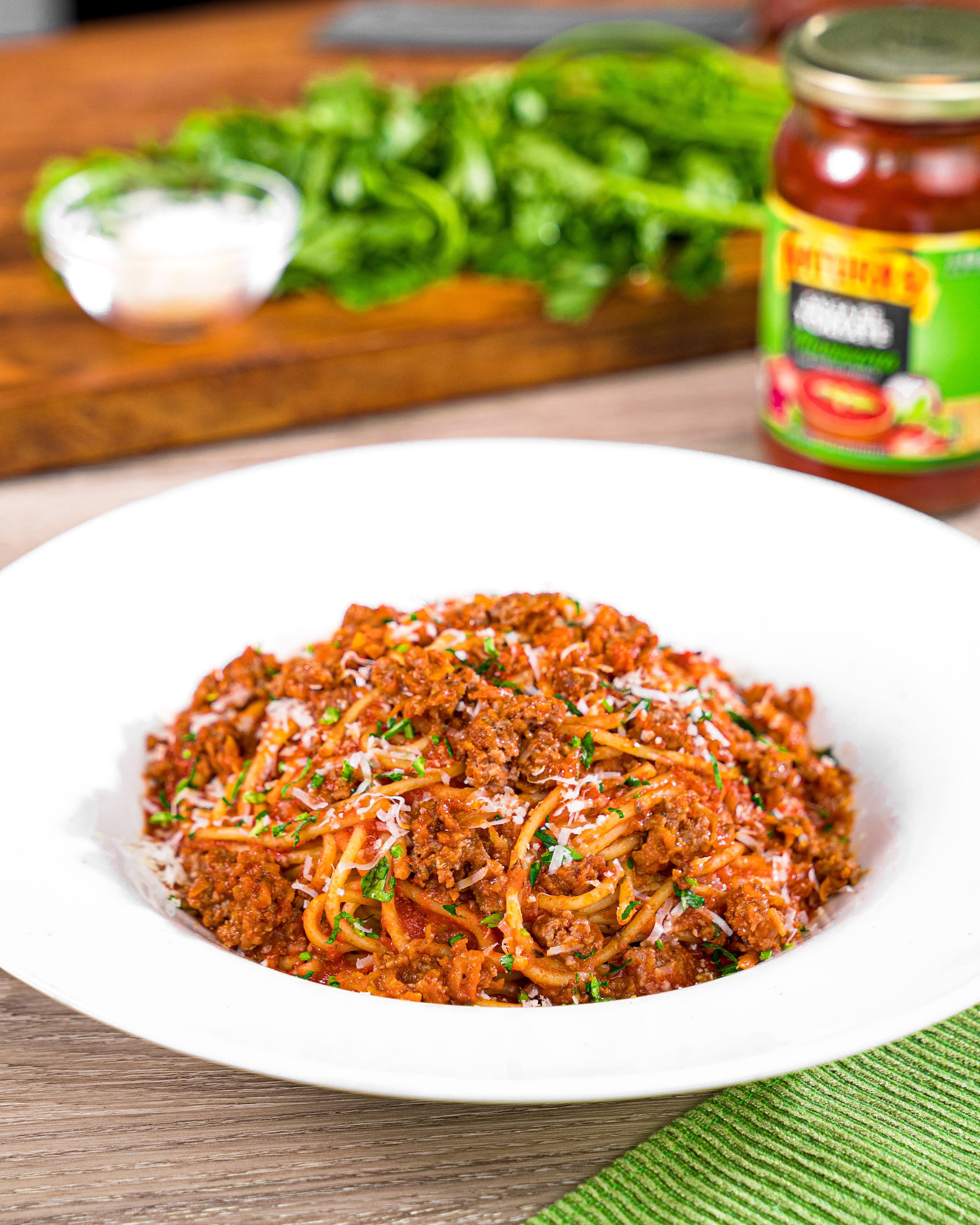 Pasta con Carne y Queso 30 Minutes  recipe