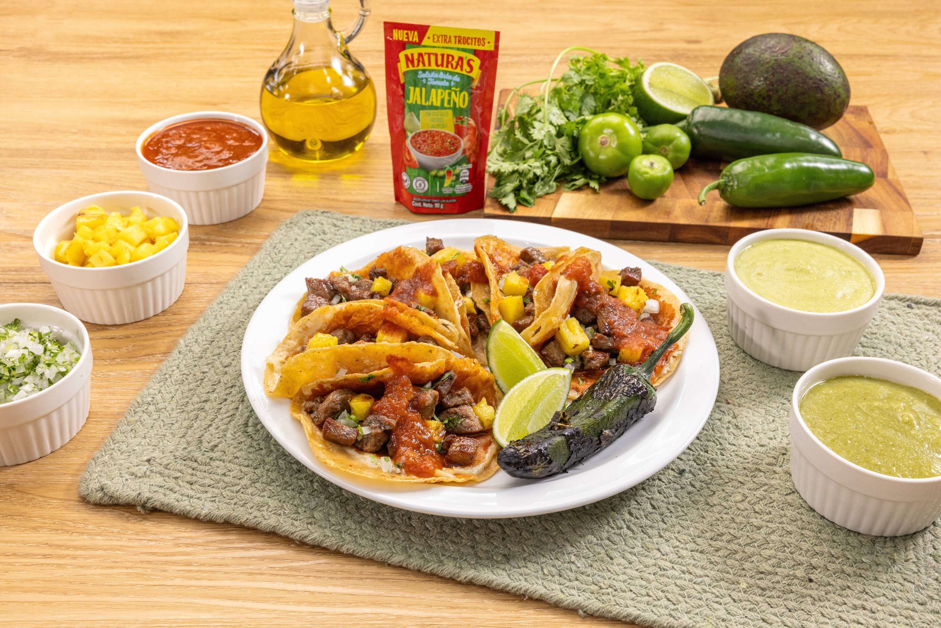 Tacos de Maiz con Queso