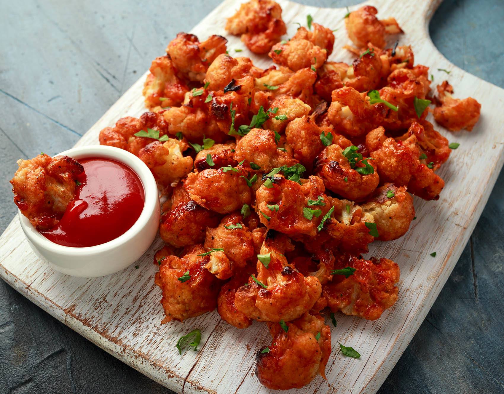 Alitas de Coliflor en salsa Sweet Fruco Picante 20 mins  recipe