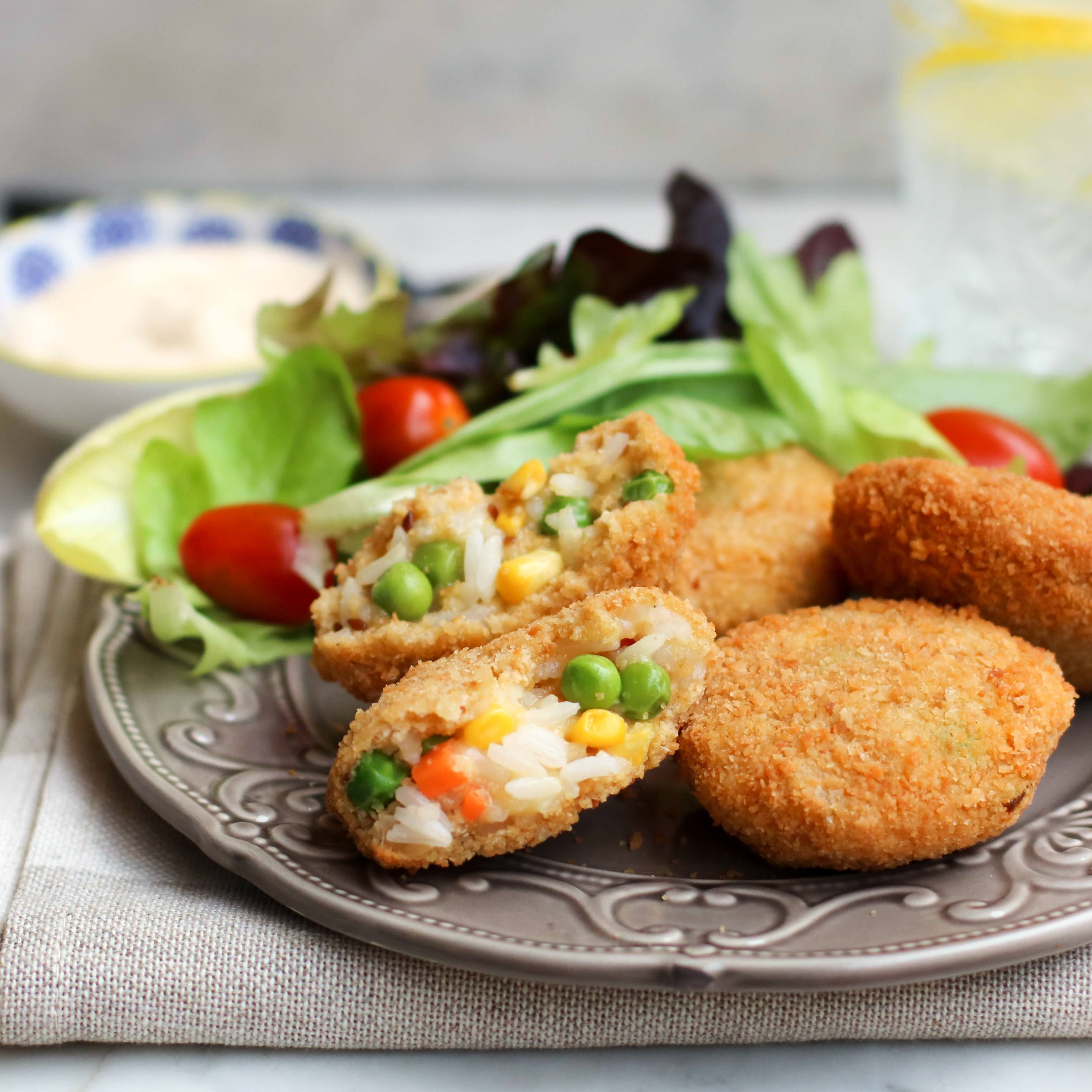 CROQUETAS DE ARROZ Y VERDURAS