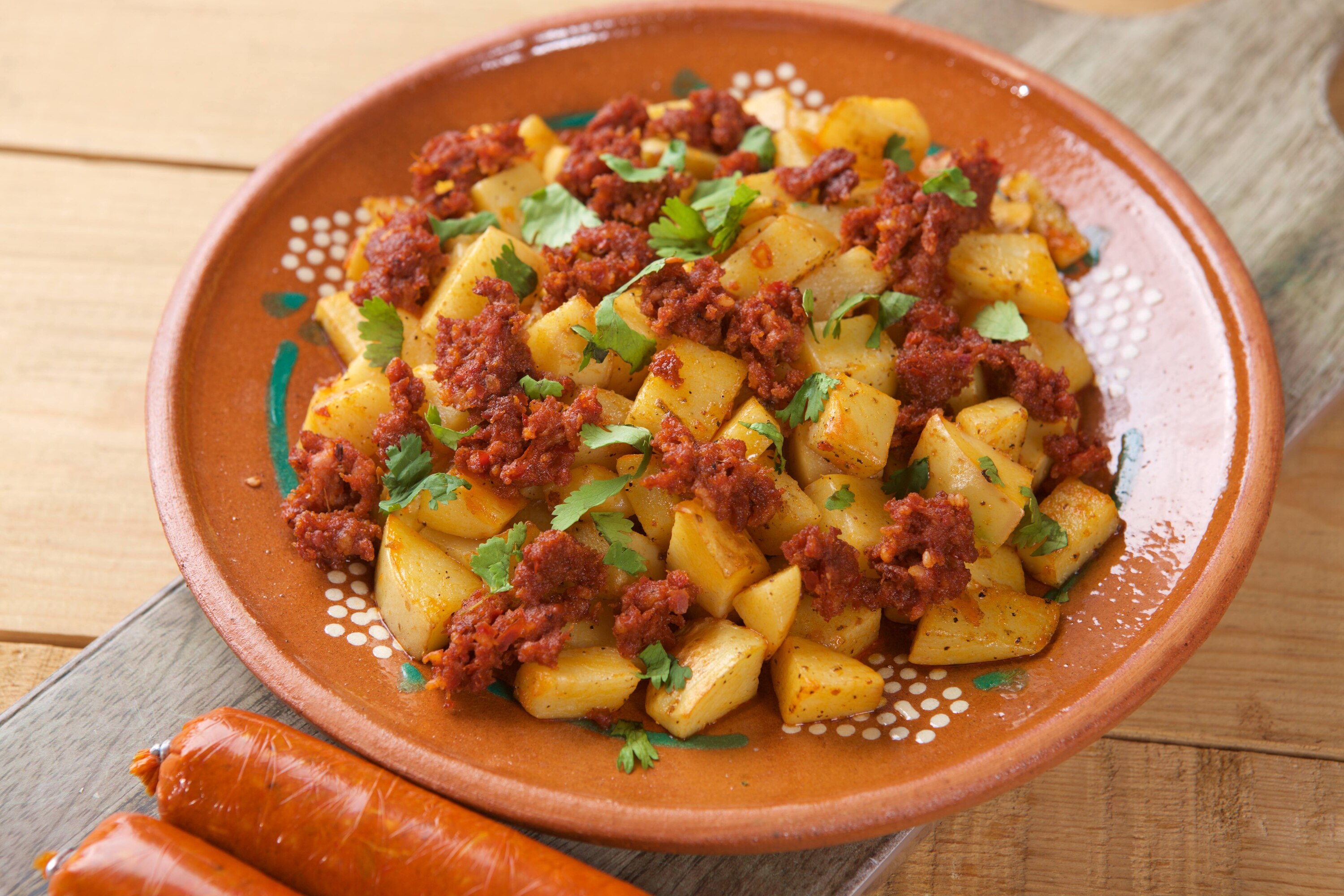 Papas con Chorizo y Frijoles 20 Minutes  recipe