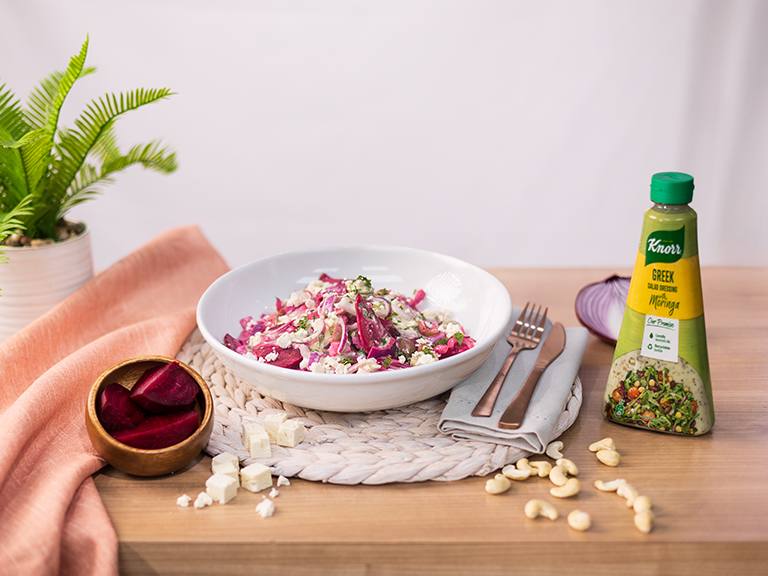 Beetroot, Fetand and Nuts Salad