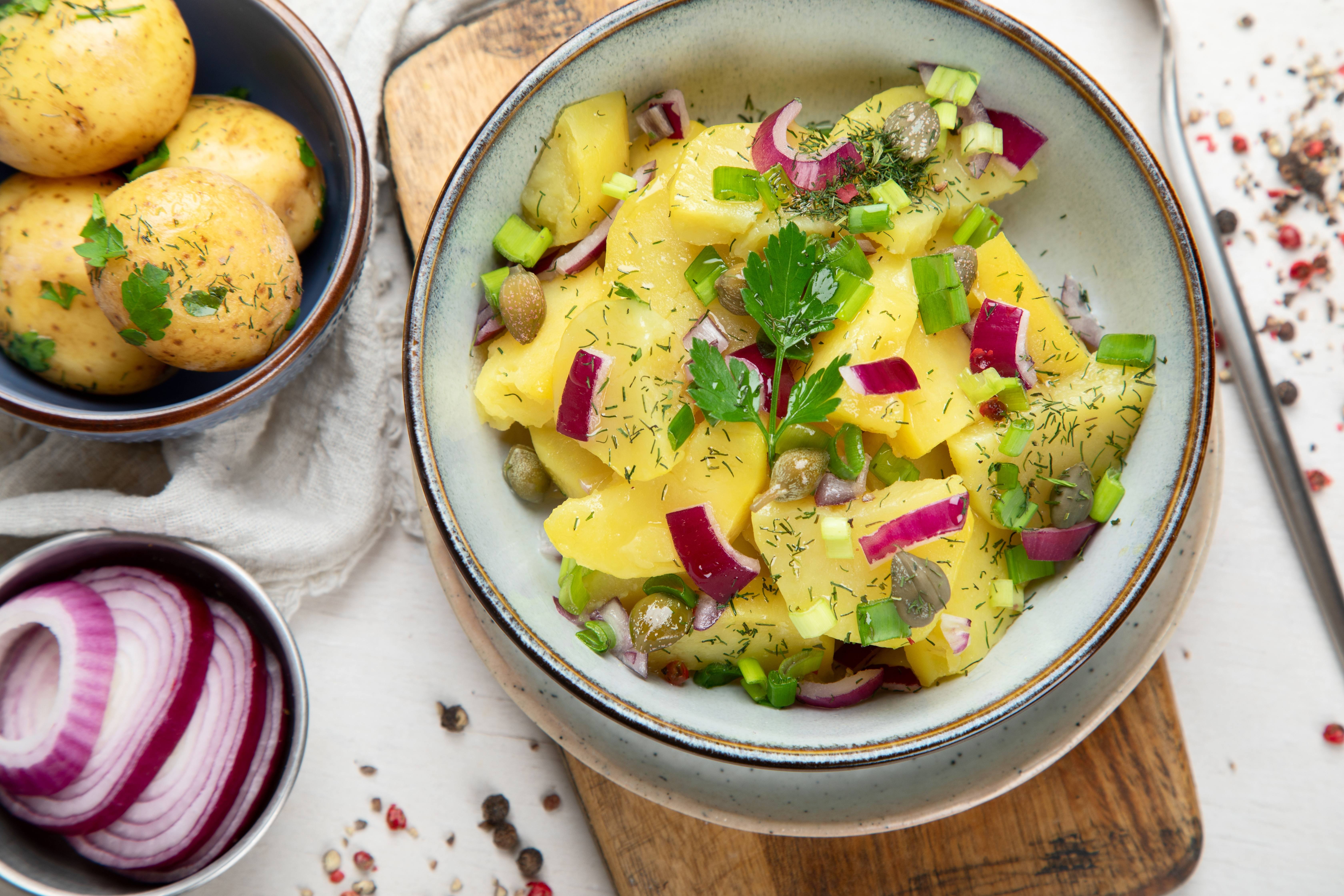 Ensalada de Papa y Cebolla a la Francesa