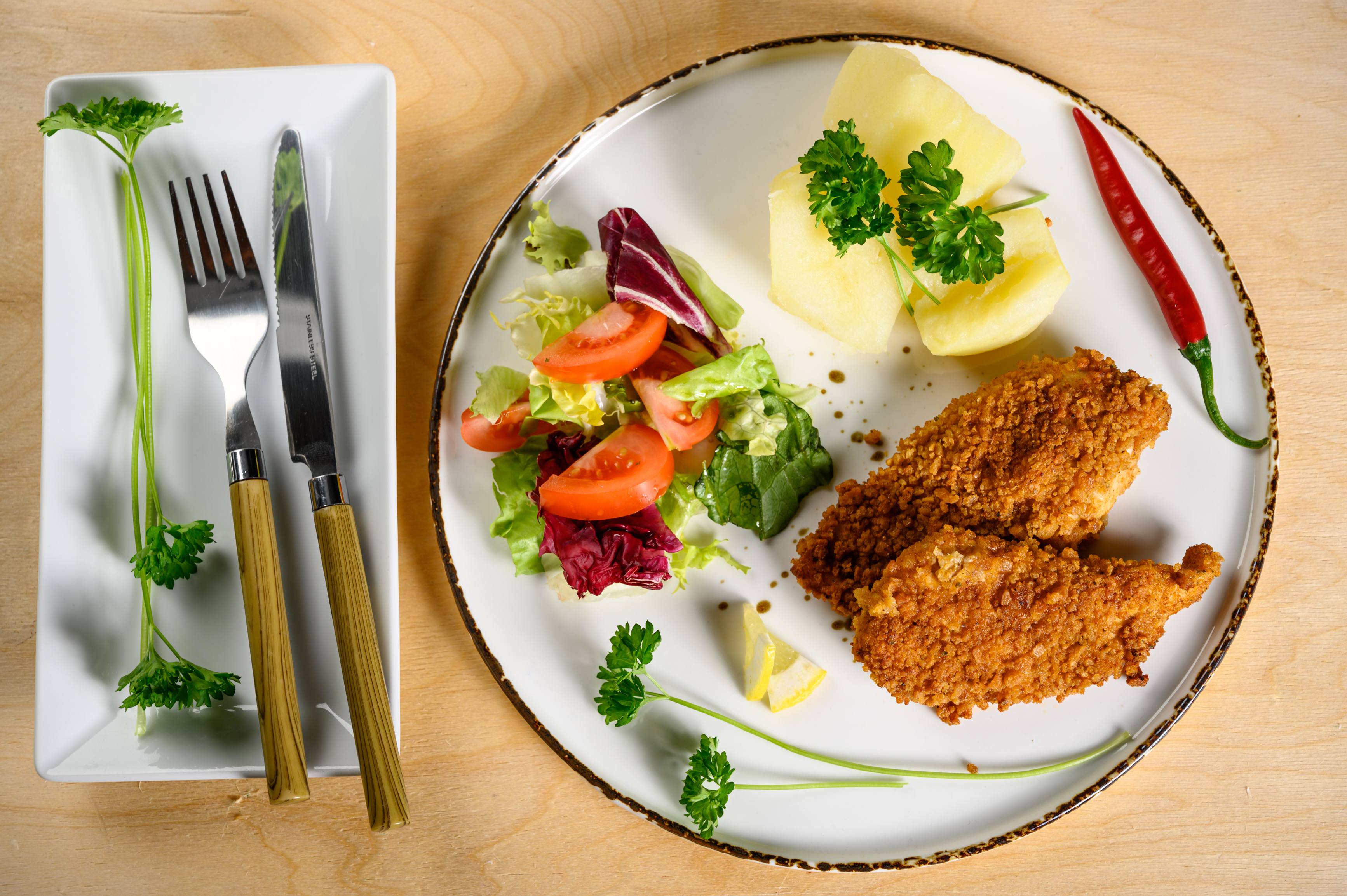 Rántott csirkemell csíkok 40 perc  recipe