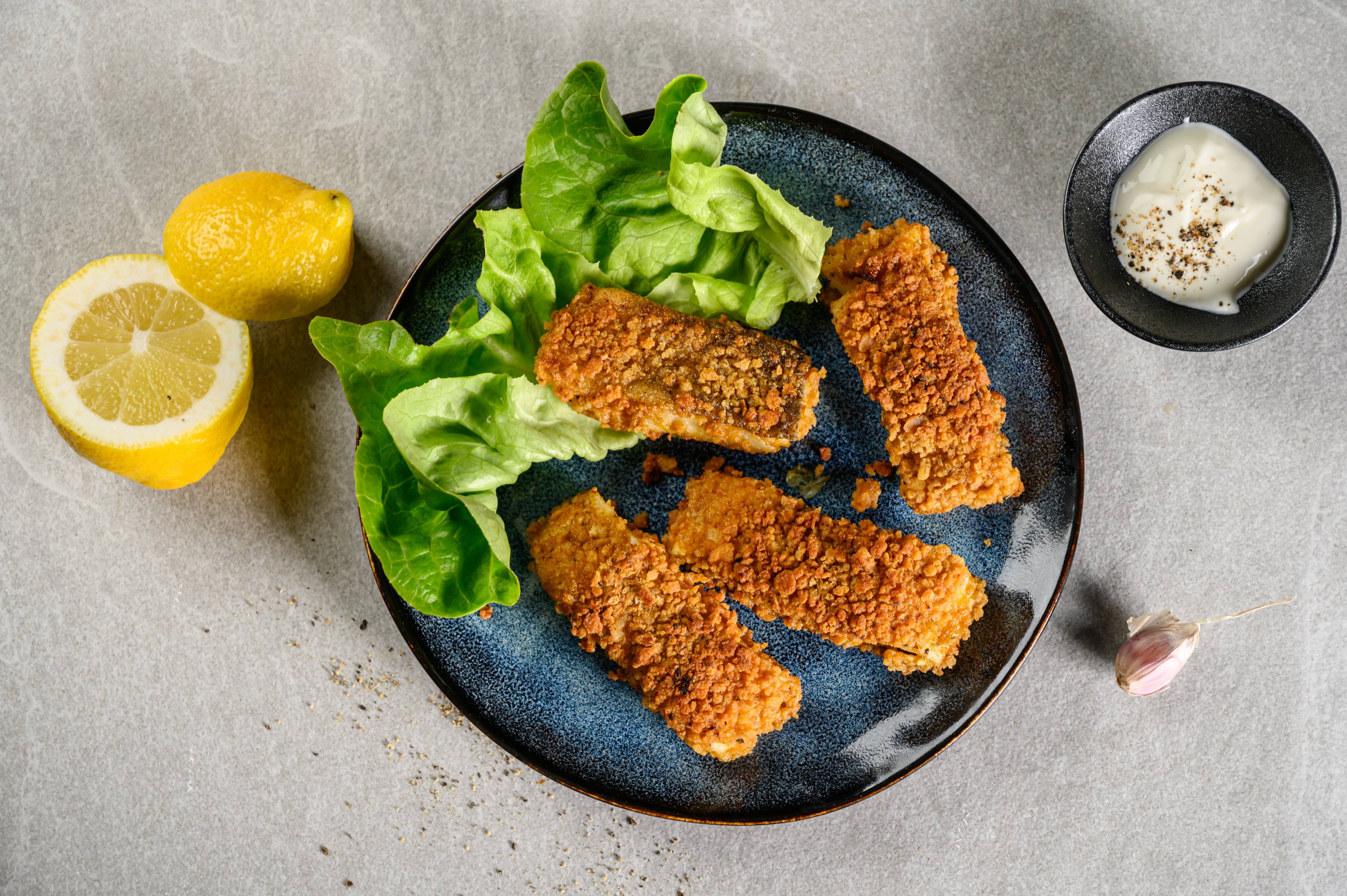 Rántott tőkehalfilé 80 perc  recipe