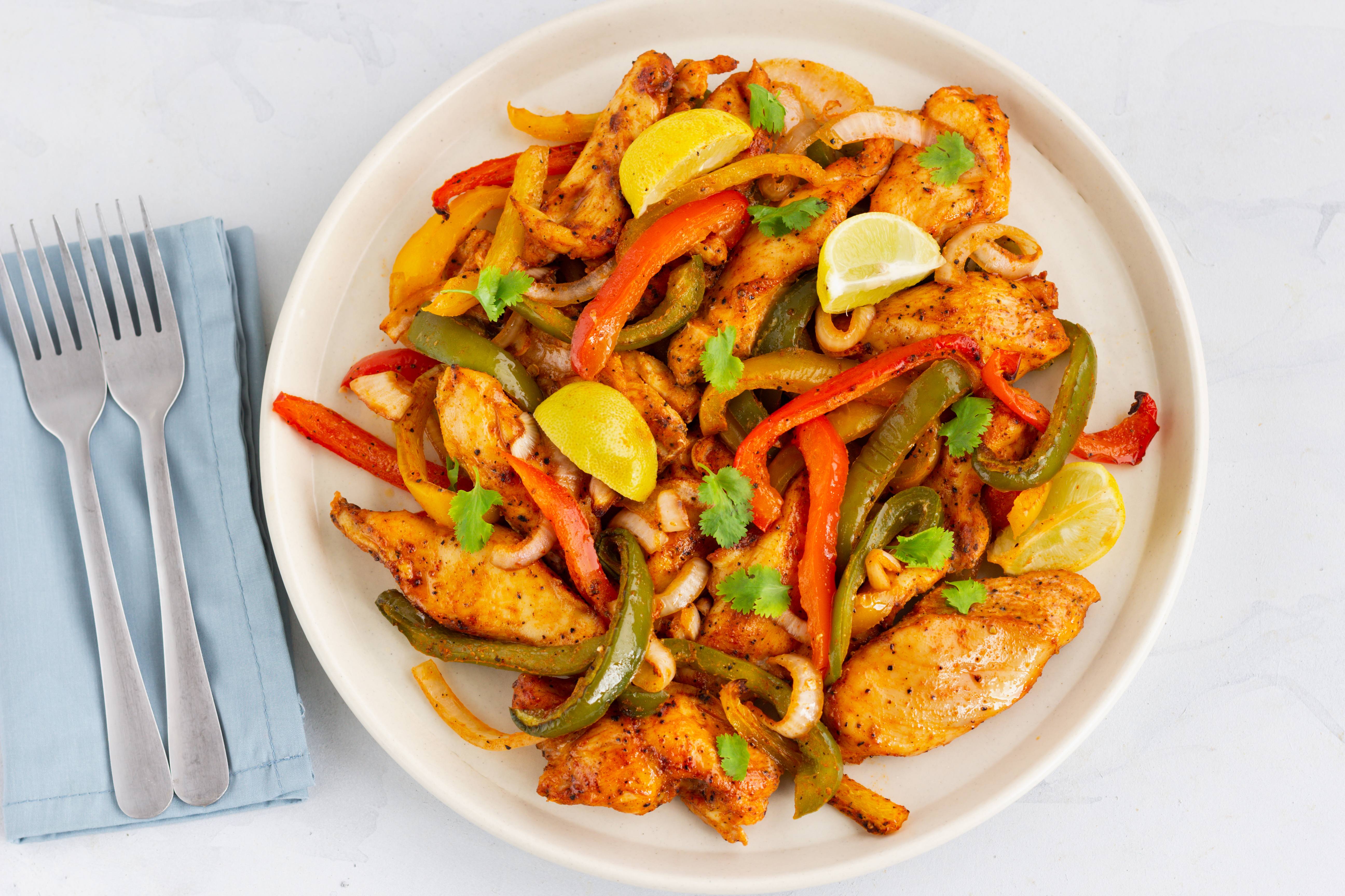 Fajitas con Vegetales