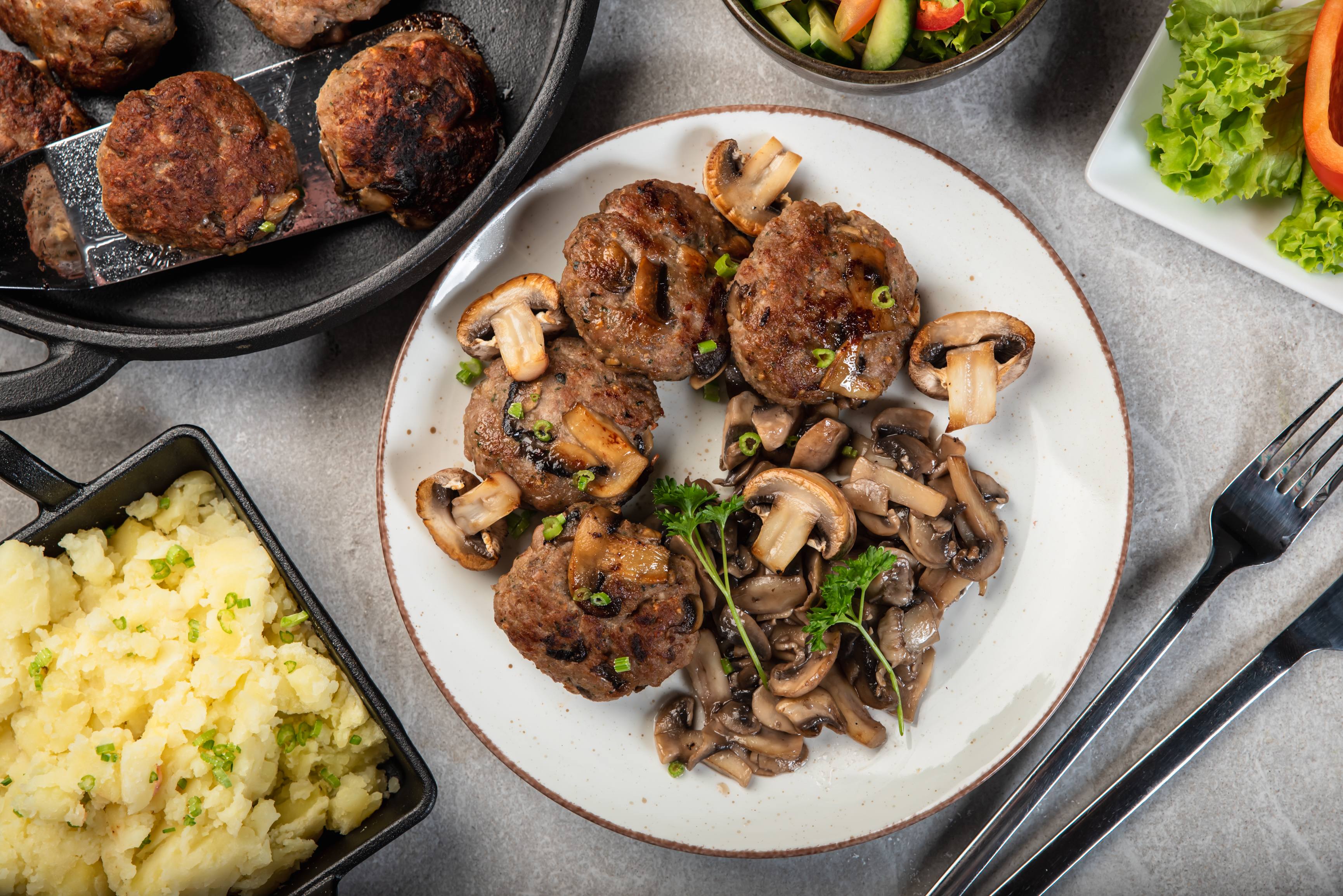 Gombás szaftos fasírt 30 perc  recipe