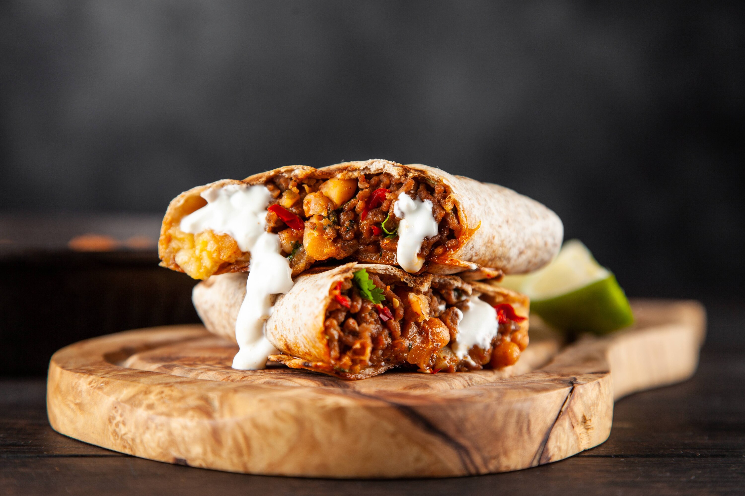 Burrito de Frijol y Carne