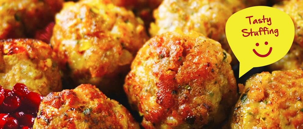 Homemade Cranberry Stuffing Balls