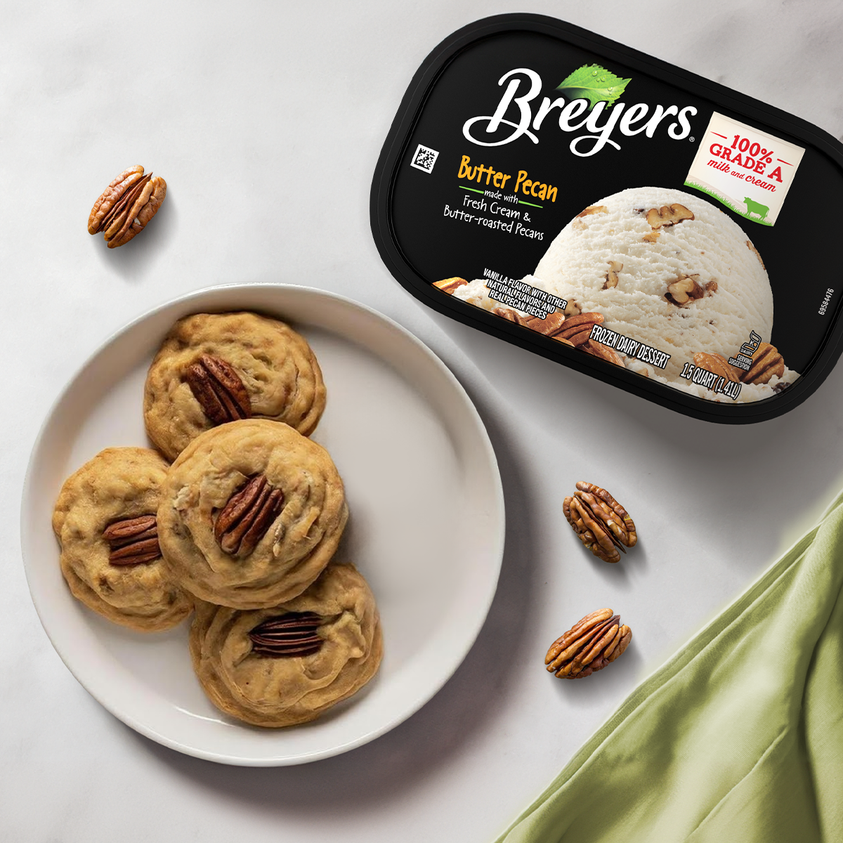 Breyers Butter Pecan Cookies
