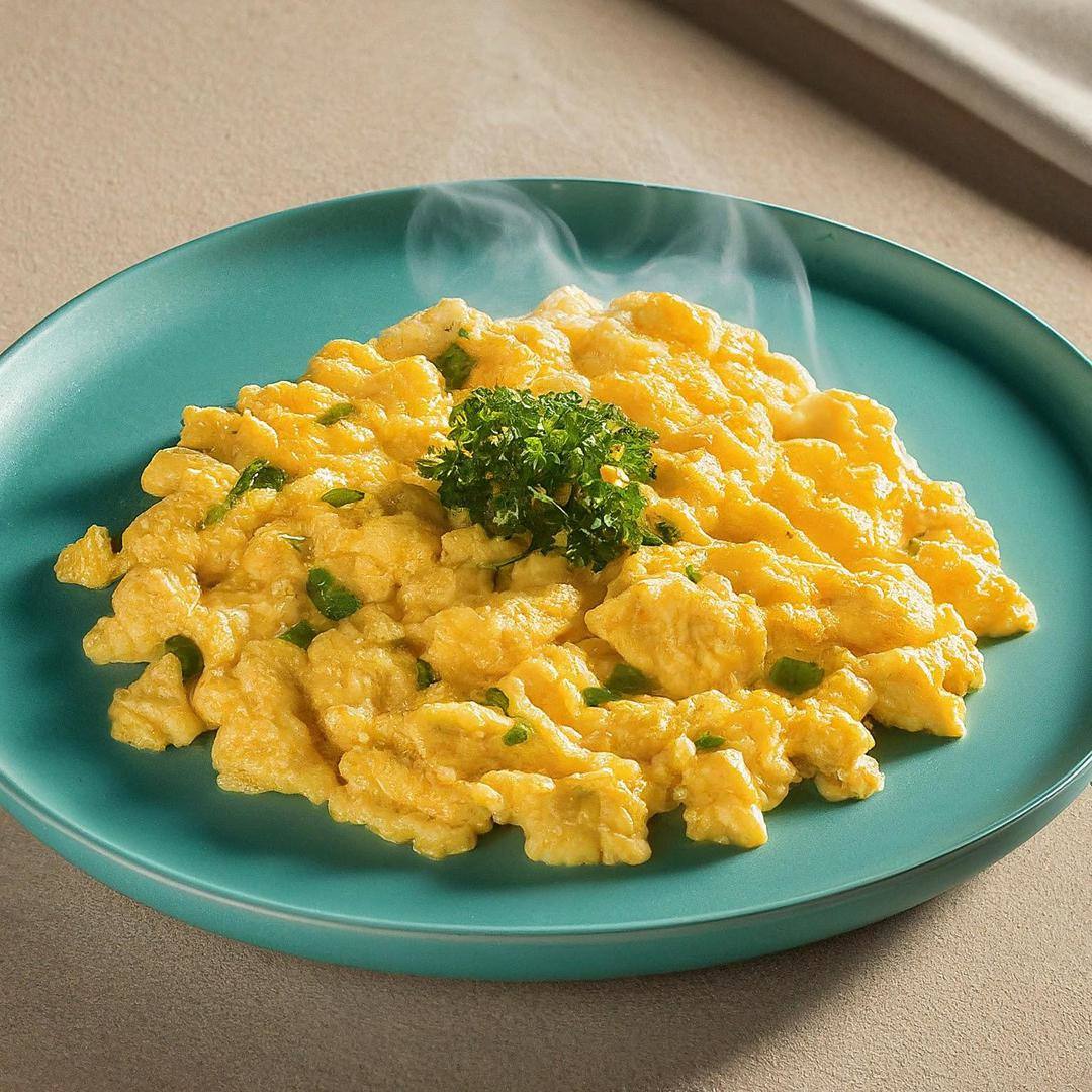 Creamy Scrambled Eggs and Cheese​