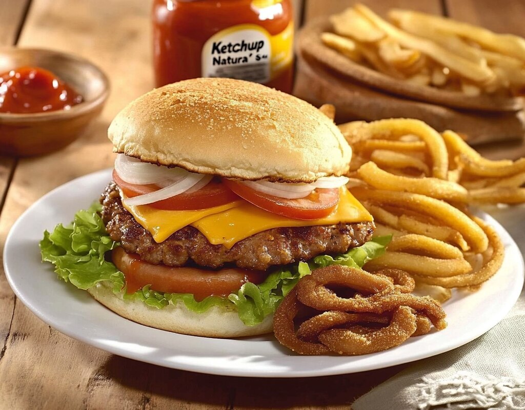 Hamburguesa con Hongos