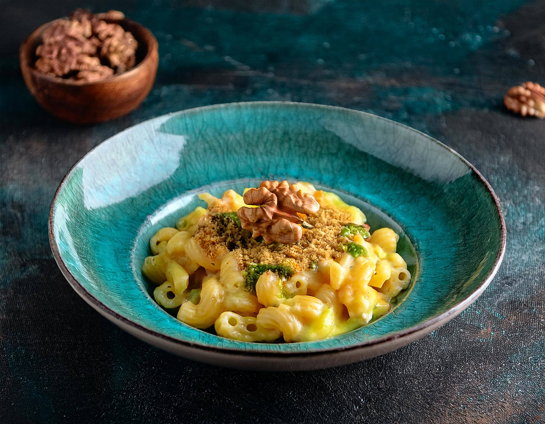 Mac'n Cheese brokkolival és dióval 30 perc  recipe