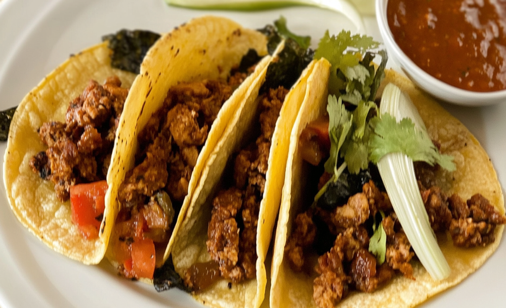Tacos de Soya y Carne