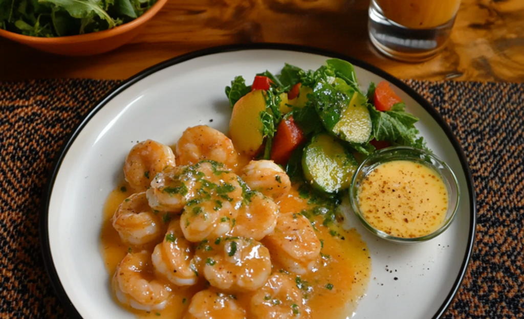 Camarones con Salsa de Maracuyá