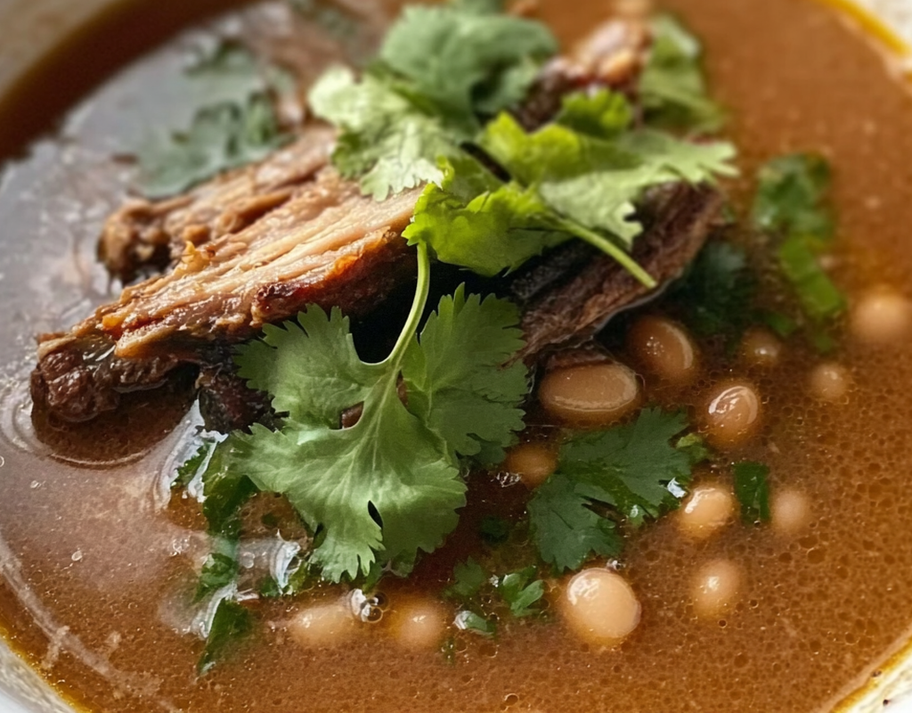 Sopa de Frijoles con Costilla 0 Minutes  recipe