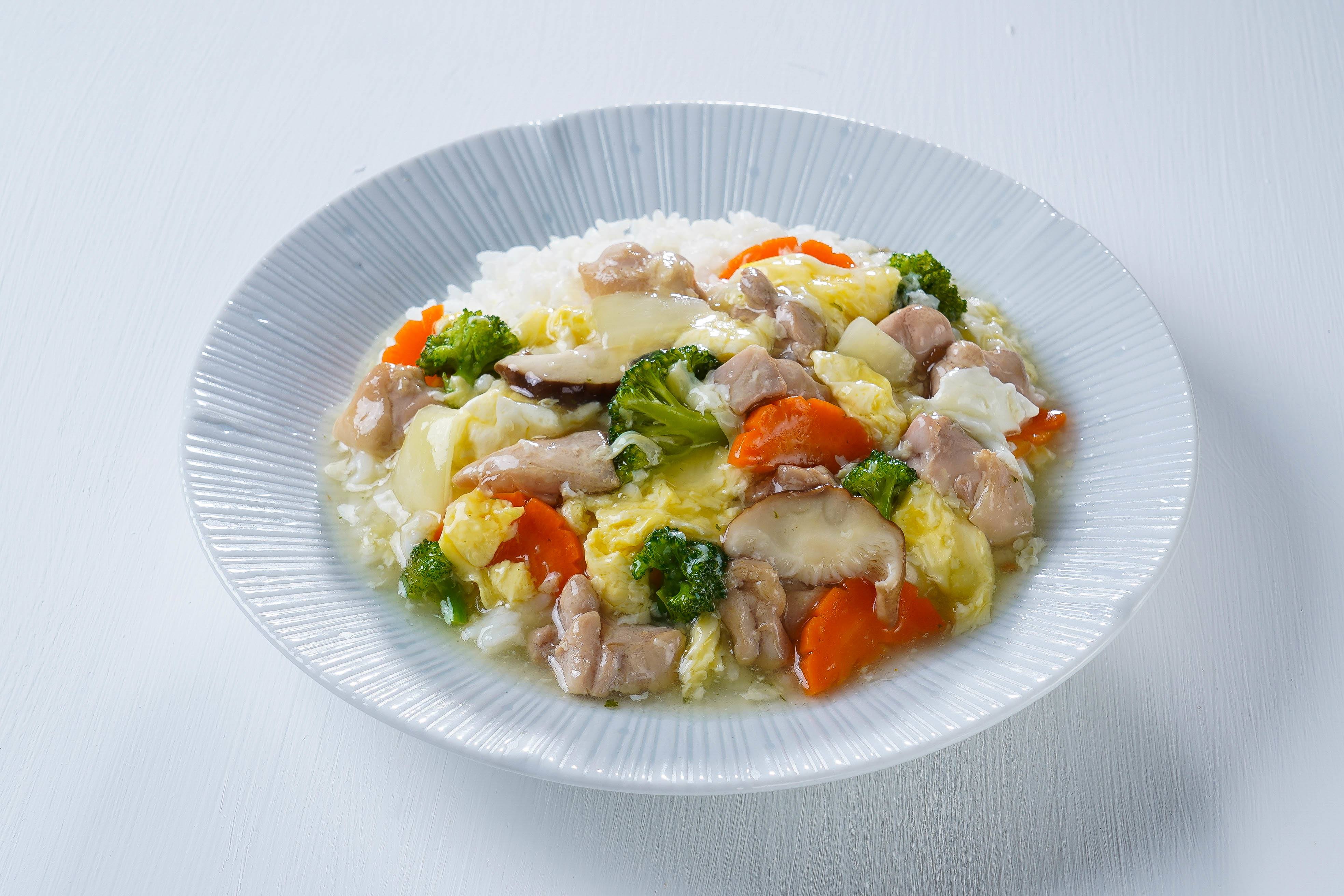 滑蛋香菇雞蓉燴飯