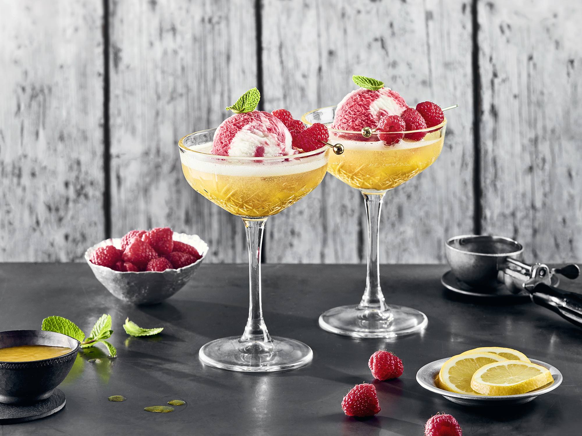 Cremissimo - Spritziger Sorbet-Bellini
