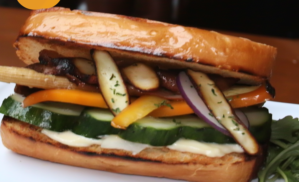 Sándwich de vegetales al grill