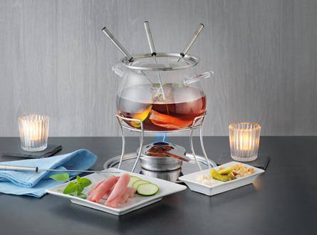 Fondue Chinoise Méditerrané mit Tonnato-Dip