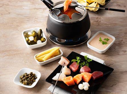 Fondue Chinoise mit Fisch