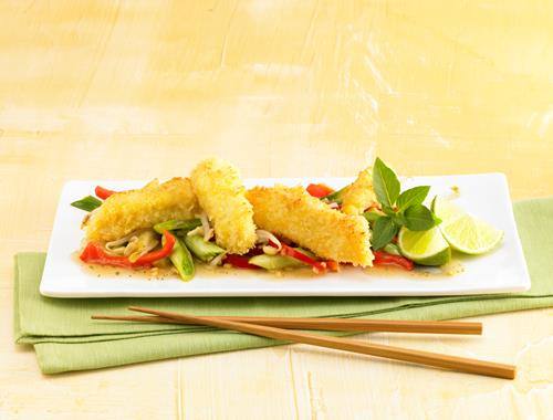 Asiatisches Gemüse mit Kokosfisch 35 Minuten  recipe