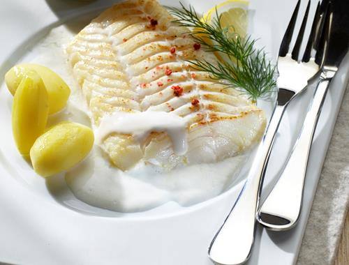 Kabeljaufilet mit Meerrettichsauce