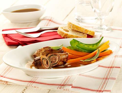 Sizilianische Involtini in Marsalasauce