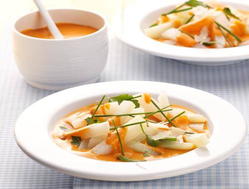 Kohlrabi-Penne in Tomatensauce