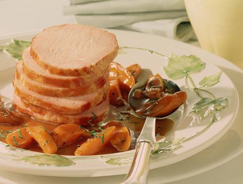 Kasseler in Malzsauce