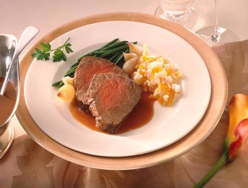 Rinderfilet mit Kürbisrisotto