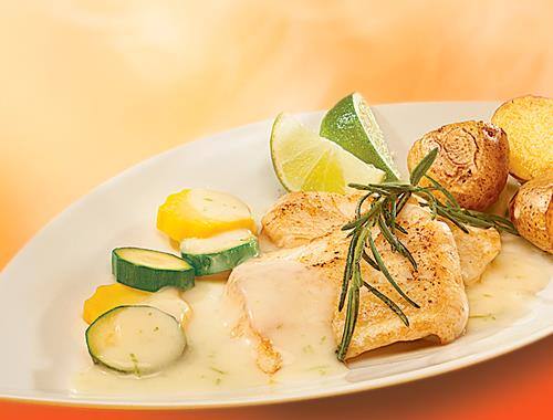 Rosmarin-Limetten-Sauce z. B. zu gebratenem Fischfilet