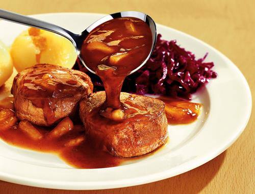 Bratapfel-Honig-Sauce z. B. zu Schweinemedaillons