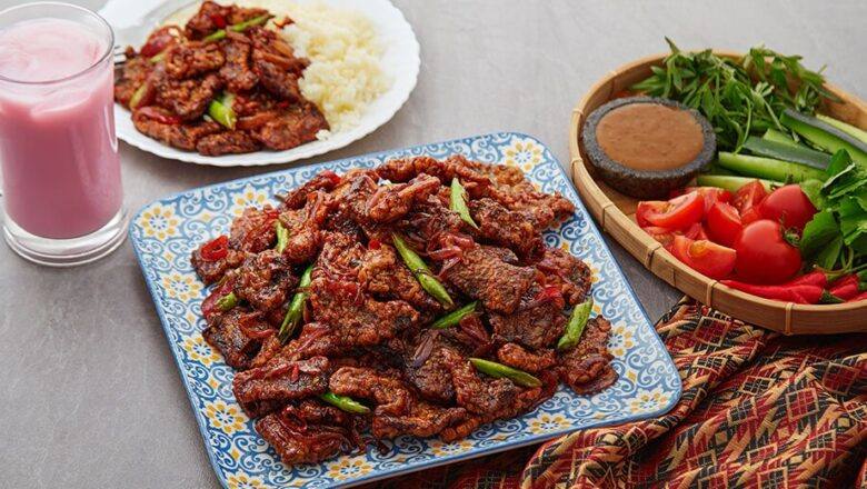 Daging Dendeng Sos Bijan Pedas