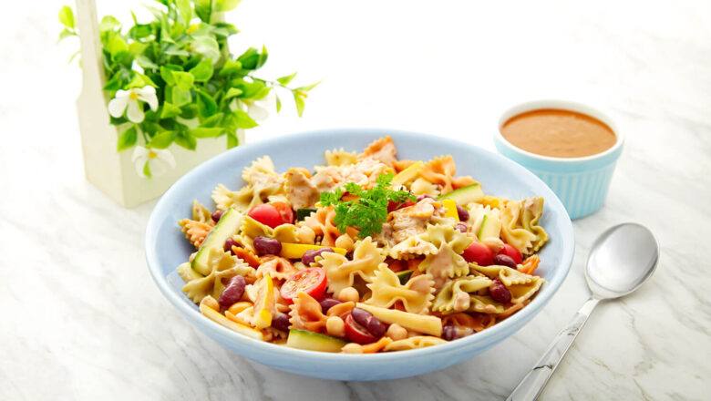 Resipi Hellmann’s Roasted Sesame Pasta Salad 25 minit  recipe