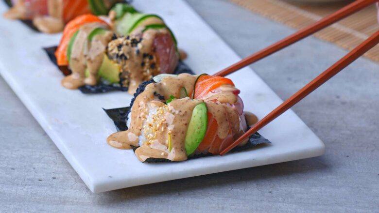 Miso Ponzu Sushi Doughnut