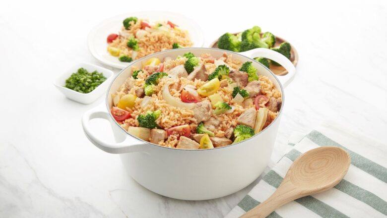 Resepi One Pot Broccoli Chicken Rice