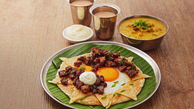 Roti Canai Sarang Burung dengan Ayam
