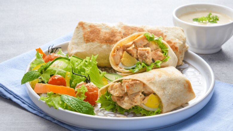 Resipi Roti Gulung Caesar Salad Ayam