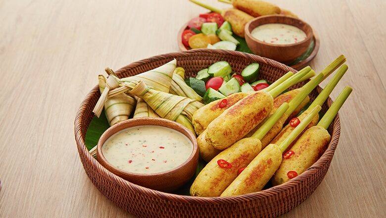 Sate Lilit Ayam dengan Sos Pencicah Sitrus