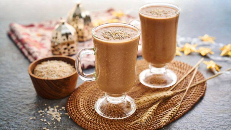 Smoothie Horlicks Oat 5 minit  recipe