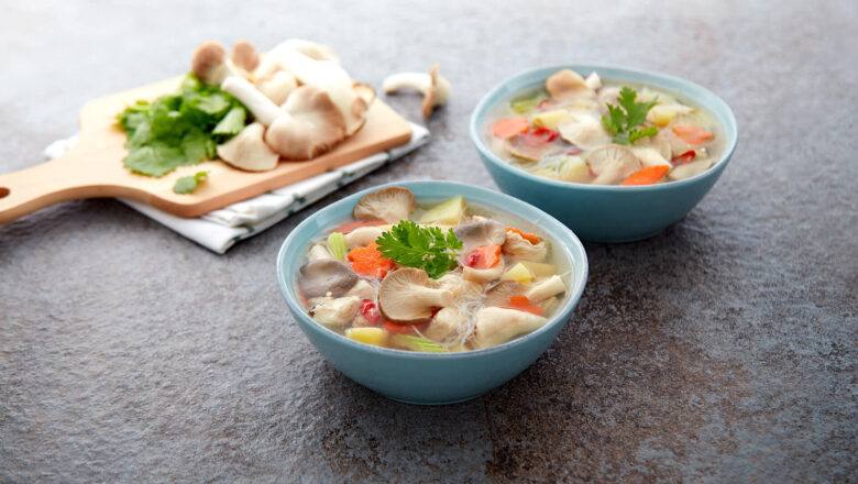 Resepi Sup Ayam Cendawan Tiram