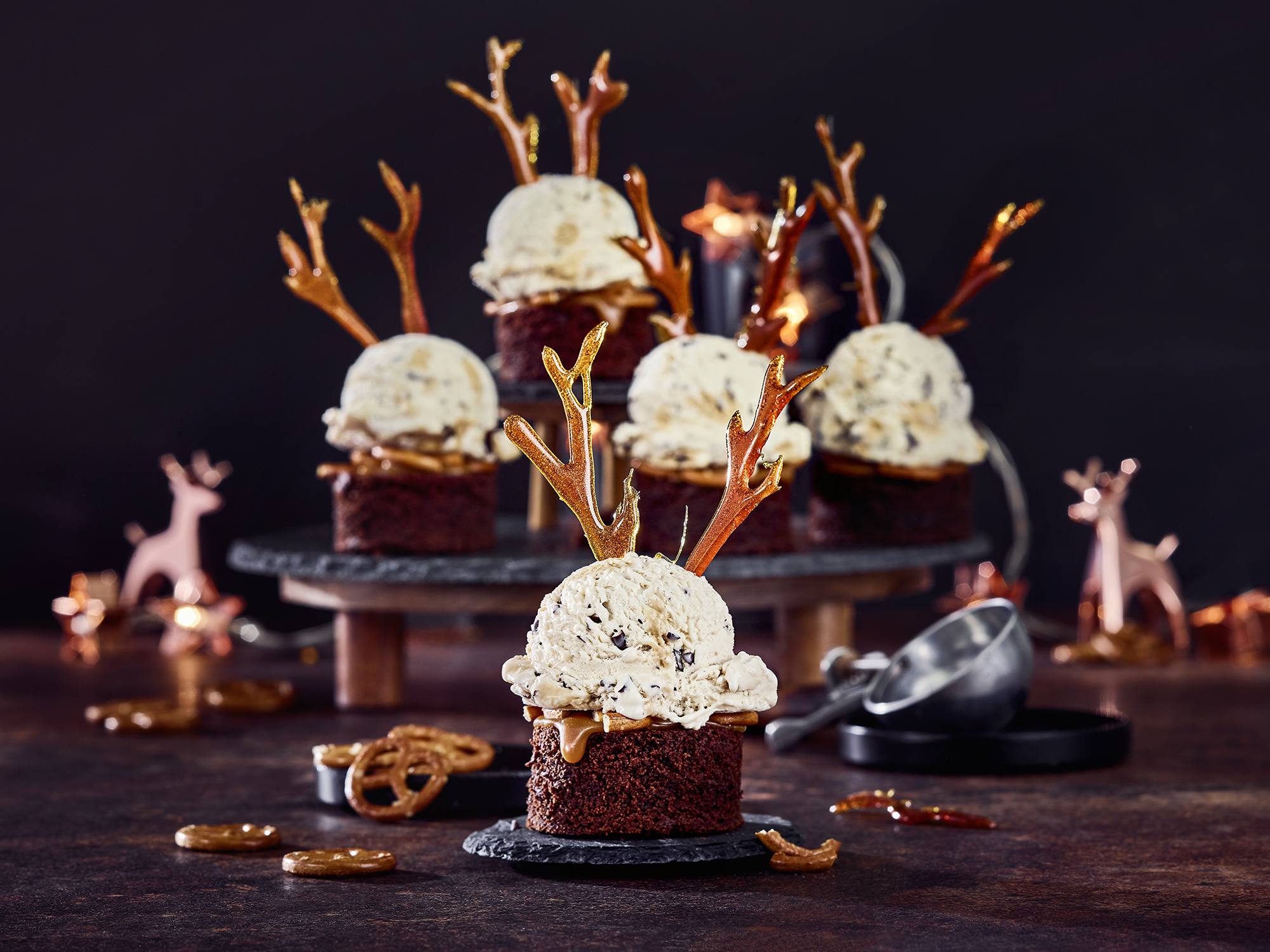 Cremissimo - Rentier-Brownies mit Baileys Eis 50 min  recipe