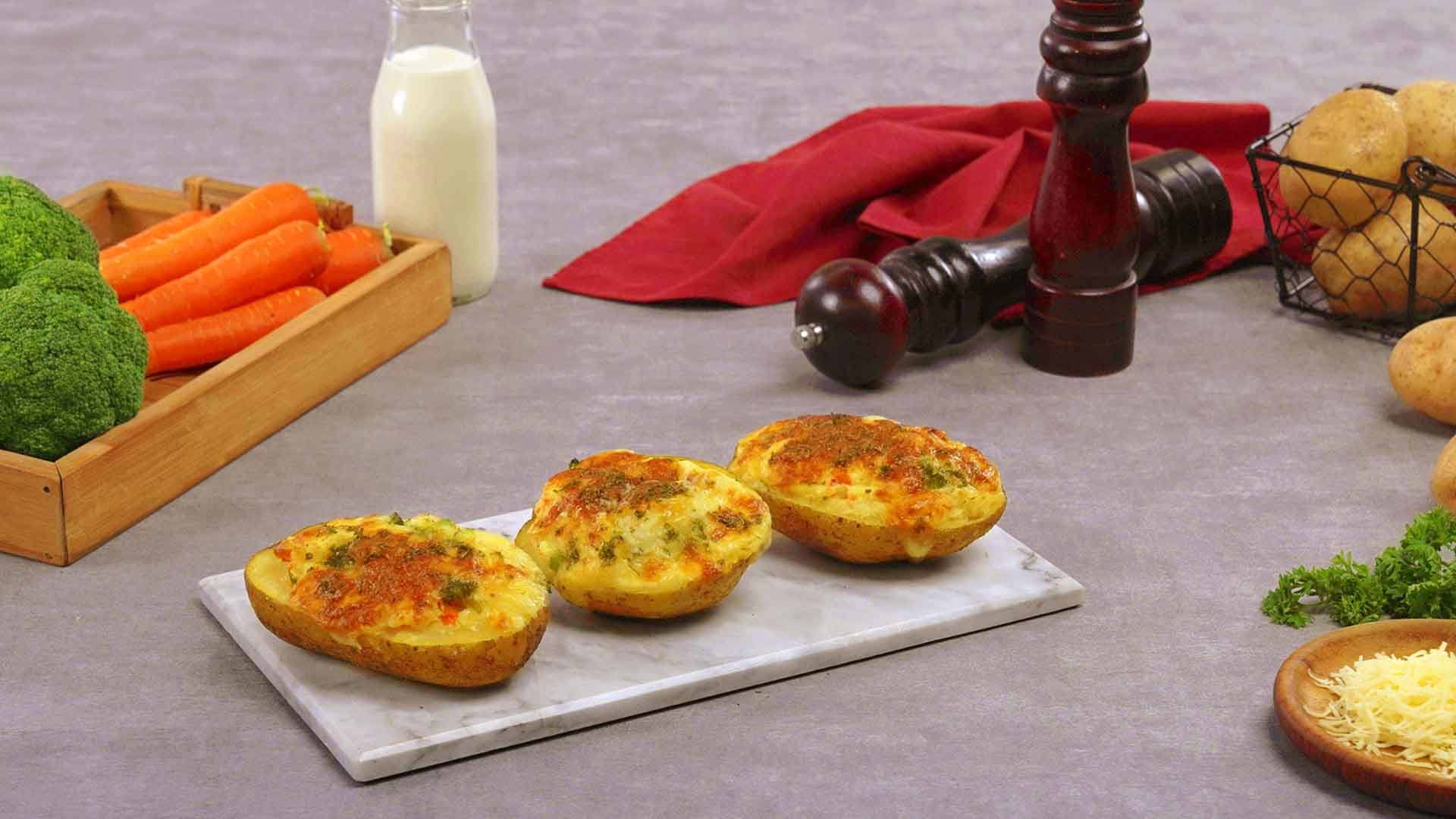 Resep Baked Potato Brokoli dan Keju a la Restoran - MAHI