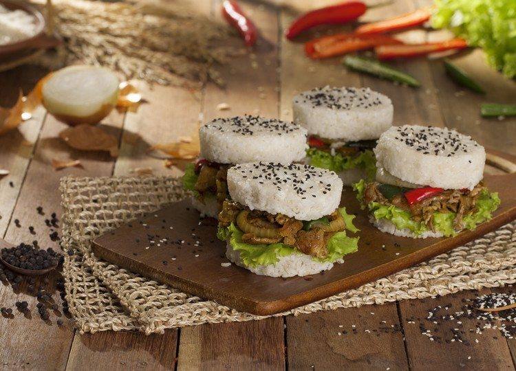 Resep Burger Nasi Sapi Lada Hitam - MAHI